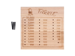 Bandeja De Madera Para Dados Farkle Para Juego Clásico Con Mejora De Habilidades Matemáticas, 15 Cm.
