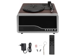 Tocadiscos Retro Nostálgico Usb Inalámbrico Con Control Remoto, Doble Canal, Fonógrafo Bt Para Sala De Estar, Café, Enchufe De La Ue De 100 A 240 V