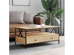 Mesa de café  Mesa auxiliar 100x51x45 cm Derivados de madera Roble Sonoma Wsd548508 Lovely Home