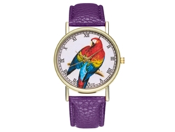 Reloj De Pulsera Unisex Zhoulianfa De Piel Sintética Con Movimiento De Cuarzo Morado