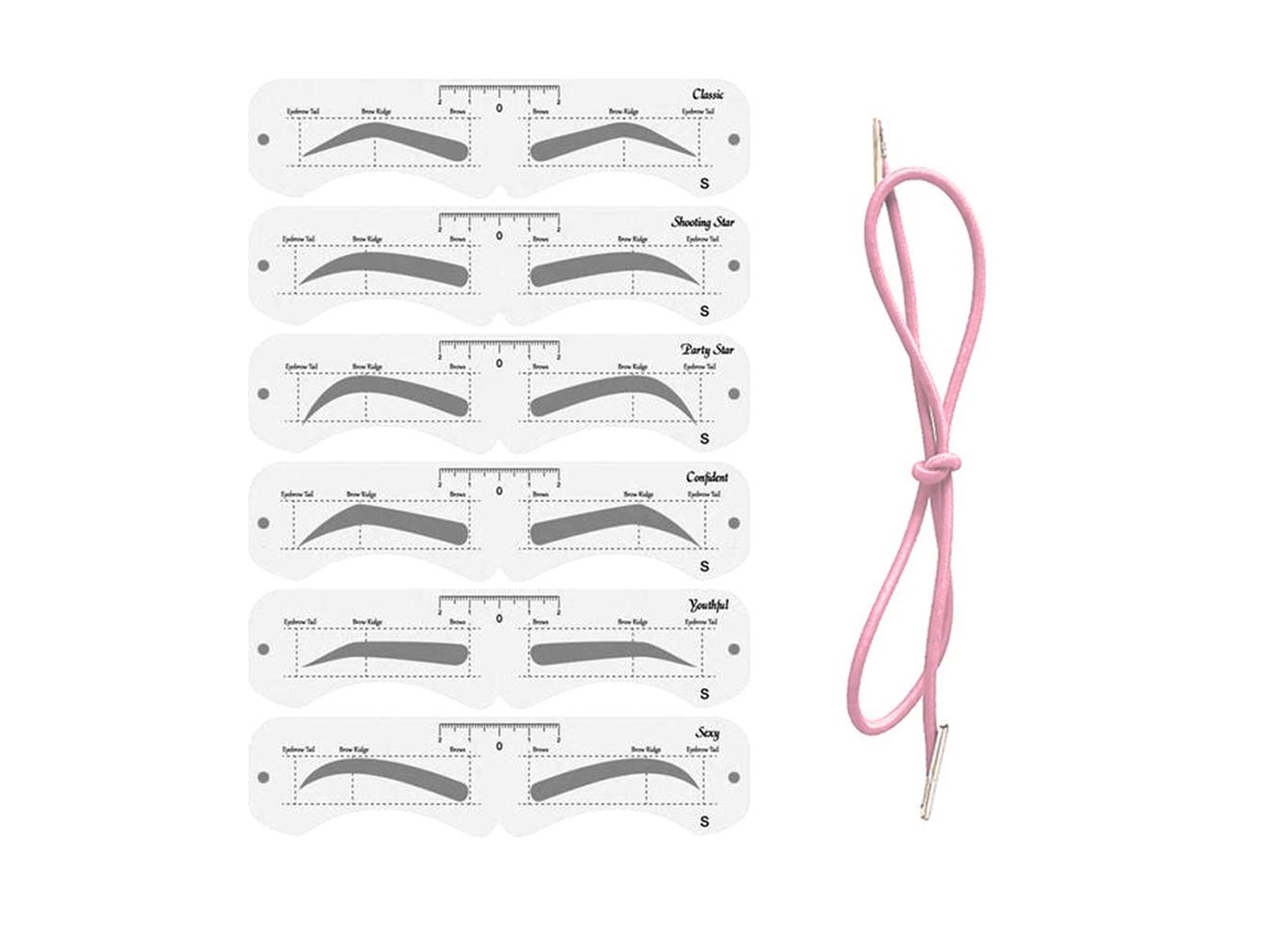 Set De Moldes De Cejas Peva - Herramienta De Maquillaje Diy Reutilizable Para Principiantes