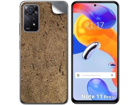 Carcasa Xiaomi Redmi Note 11 Pro / 11 Pro 5G TUMUNDOSMARTPHONE Vinilo Textura Corcho Multicolor