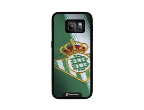 Funda Móvil Oficial Real Betis Fc para Samsung Galaxy S7 PHONECASES3D Piel Sintética Negro
