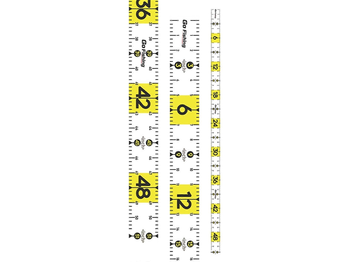 Cinta métrica adhesiva para pesca, 130 cm, herramienta esencial para pescadores. Rosewell (51 pulgadas)