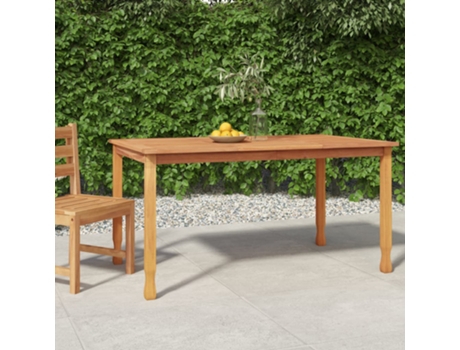 MAISON EXCLUSIVE Mesa de comedor de jardín madera maciza de teca 150x90x75 cm