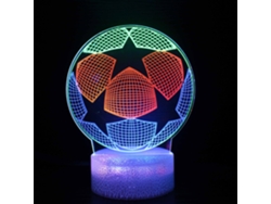 Lámpara De Noche De Fútbol Americano, 16 Colores Cambiantes Con Control Remoto, Visión Nocturna 3d Estéreo Henten Home