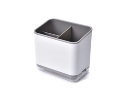 2026da-organizador De Fregaderos Linjou Para Esponjas, Cubiertos Y Cepillos De Cocina Con Compartimentos Y Bandeja Anti-goteo