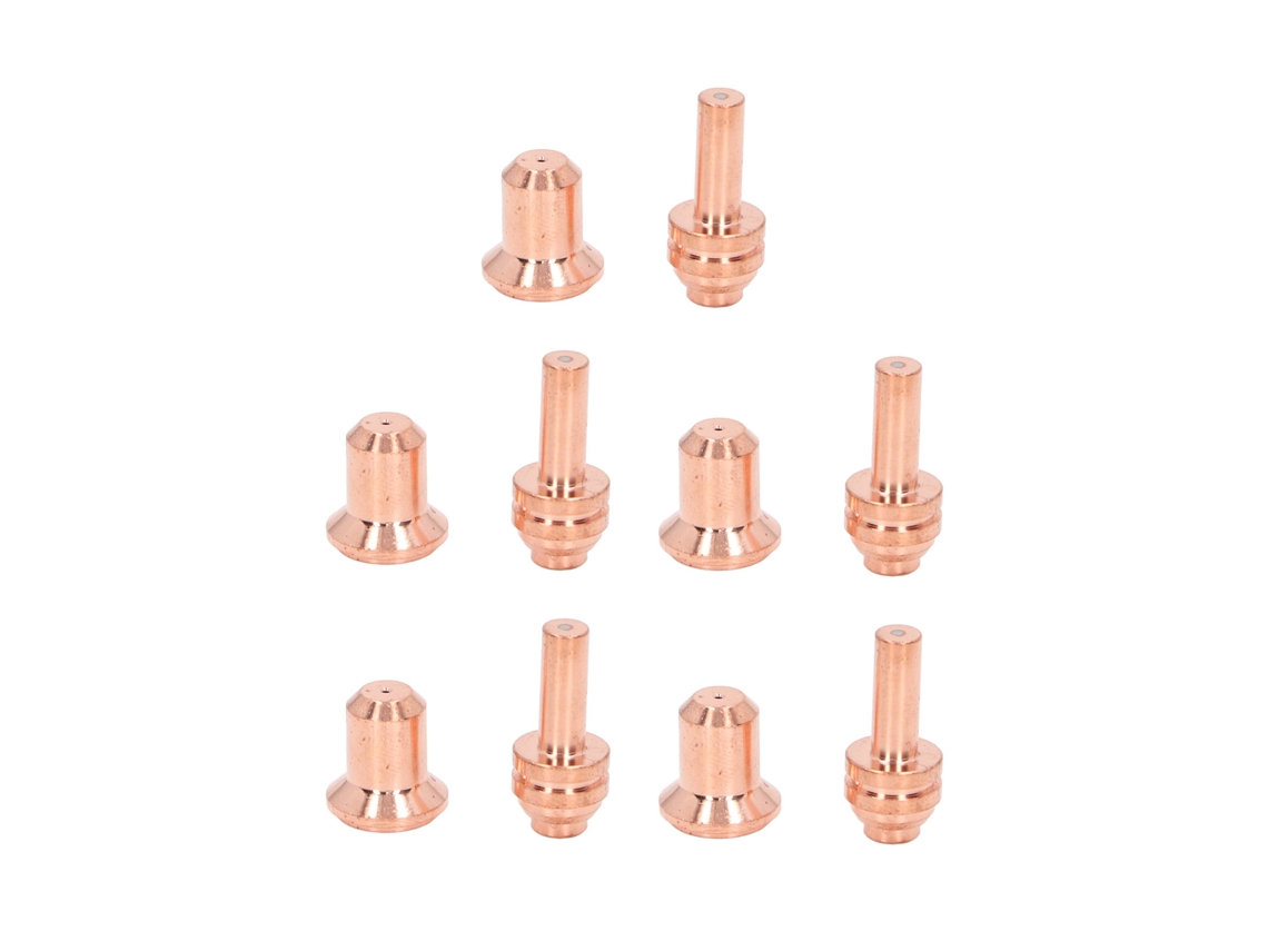 Kit De Boquillas Y Electrodos De Latón 176655 176656 Consumibles Para Cortadora De Plasma Wsp-20027 Wsp-20028 10 Piezas