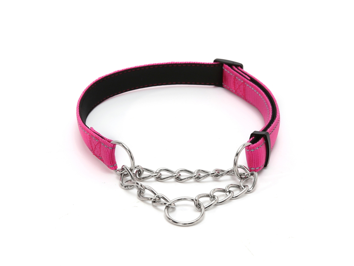 Collar Para Mascotas Con Nuevas Franjas Reflectantes, Correa De Nailon Ajustable Para Evitar Tirones Bruscos, Tamaño L: 2,5 X 60 Cm, Ergonóm