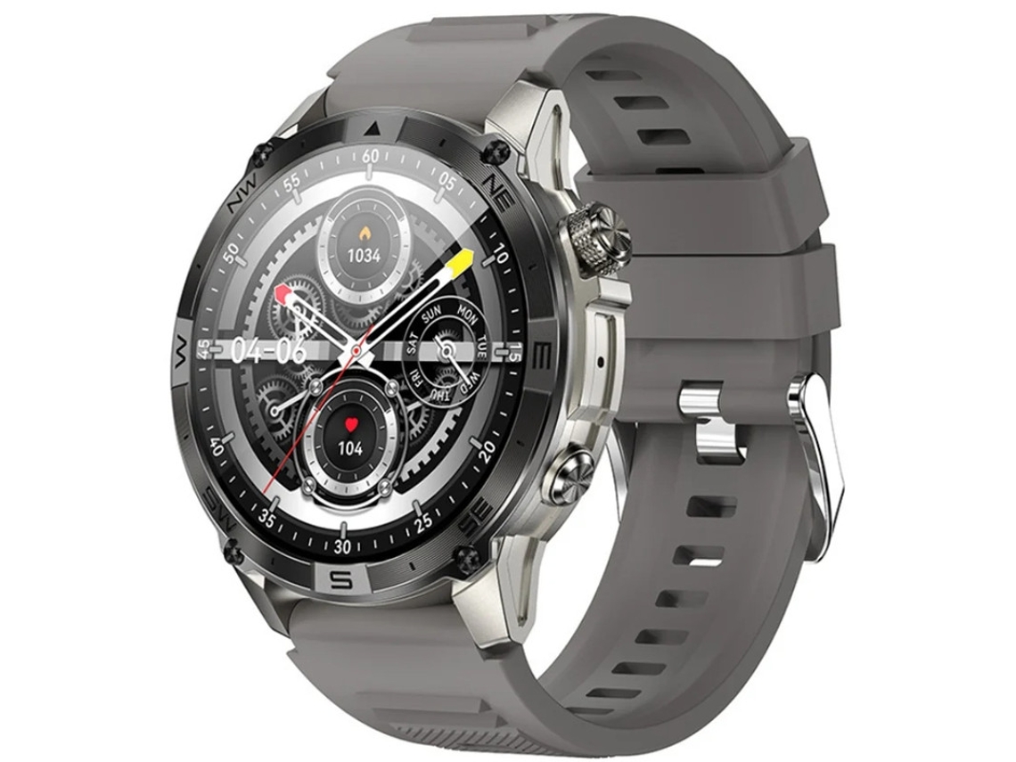 Reloj inteligente con Bluetooth, GPS, brújula, altitud, reloj deportivo para exteriores, gris, Yizhood