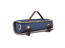 Bolsa De Herramientas De Bar Portátil De Lona Profesional Para Bartenders Con 25 Bolsillos Azul Azul