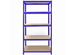 Estantería de garaje de granero utilitario de 5 x 90 cm de color azul, 4200 kg, Monstershop