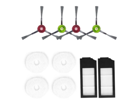 Para ecovacs deebot x1 omni turbo filtro hepa escova lateral pano esfregão