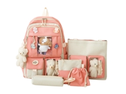 Bonita Mochila Infantil De 5 Piezas, Mochila Multifuncional Para Niñas.