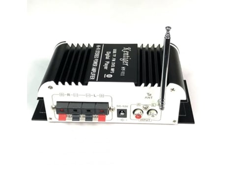 HY-V11 80W Mini coche motocicleta barco amplificador de potencia HiFi estéreo AMP FM MP3 Audio 2CH