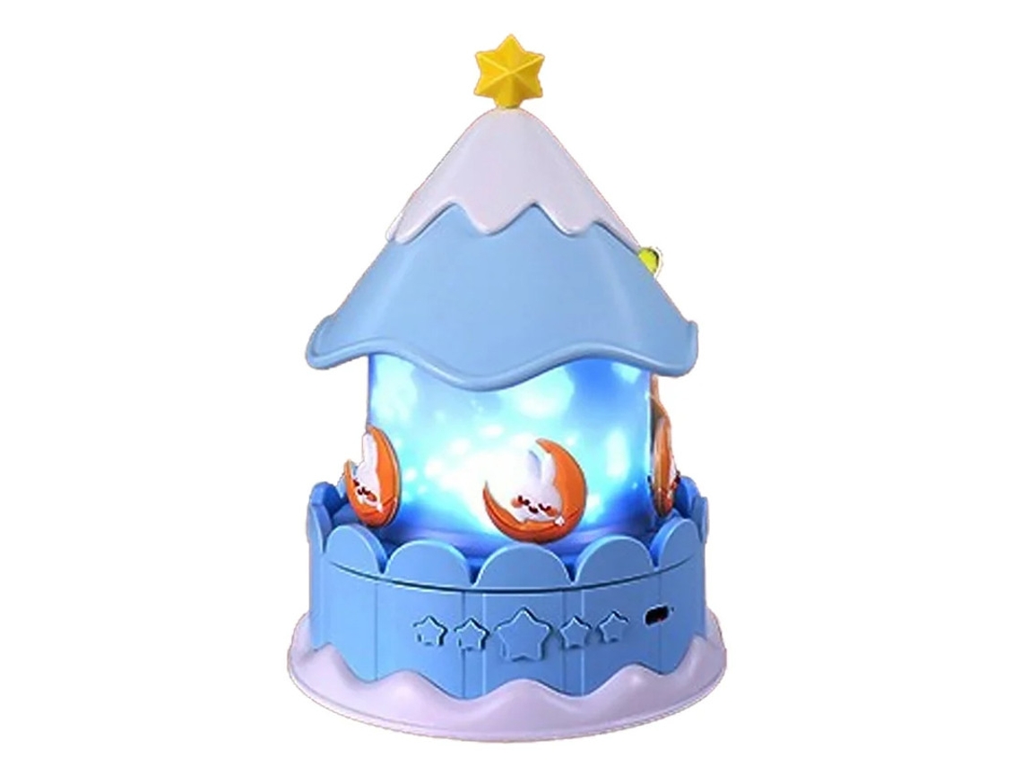 Proyector de estrellas para niños, luz nocturna, lámpara musical de unicornio, decoración de dormitorio de princesa, regalo de cumpleaños y Navidad, azul, Bestvite