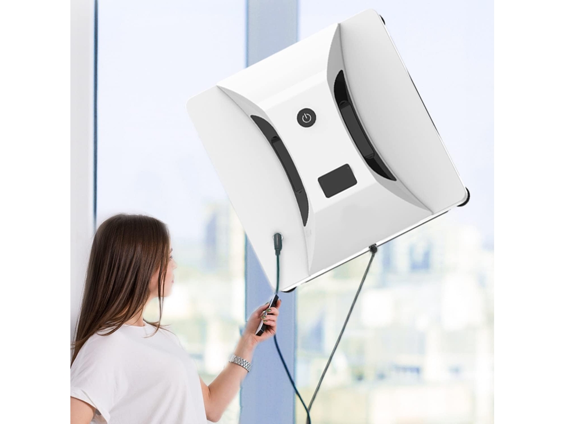 Robot limpiacristales con un solo botón y control remoto por app. Apto para todo tipo de superficies lisas. Zeuxo