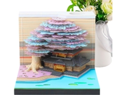 Planificador y organizador creativo, escultura de papel, calendario 3D, bloc de notas iluminado, vacaciones y viajes.