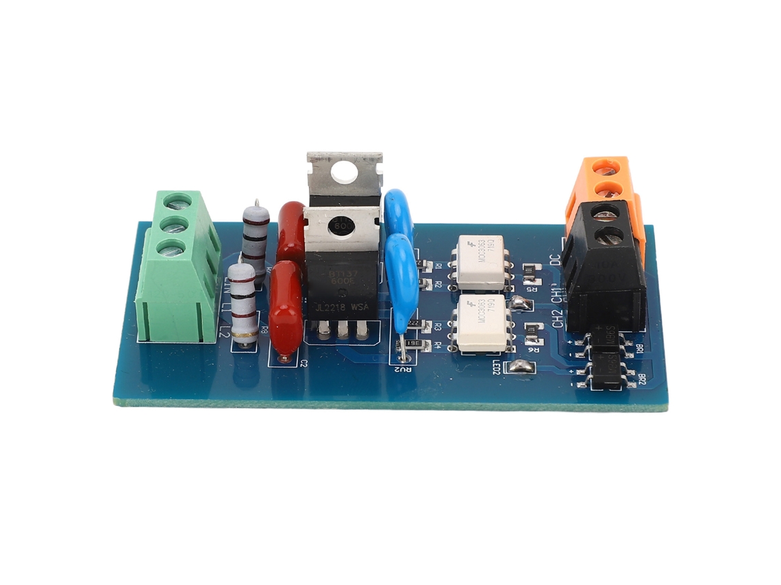 Módulo Relé 2 Canales Plc Con Aislamiento Optoelectrónico Ssr Protección Rc Placa Amplificador Ac8
