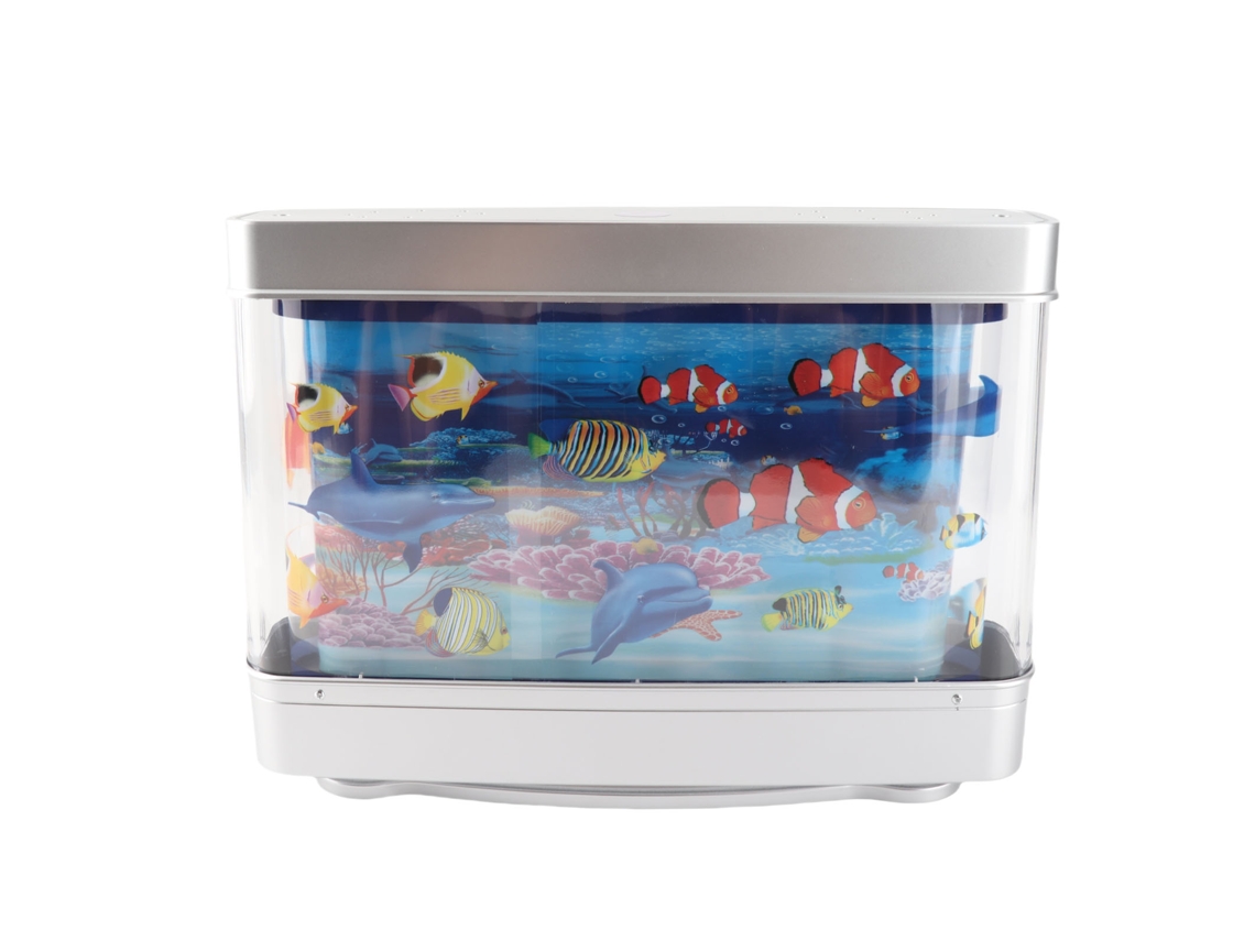 2026-lámpara De Acuario Falso Con Peces Móviles Mini Decorativa Luz Nocturna Artificial Para Niños Bebés