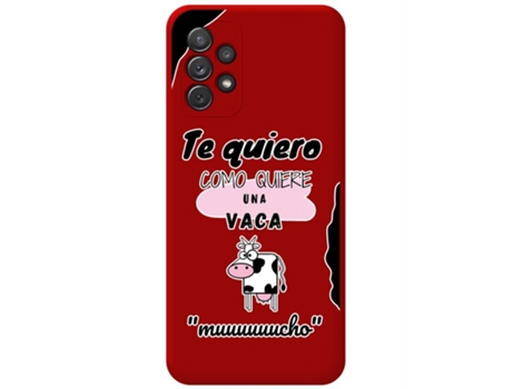 Carcasa Samsung Galaxy A72 TUMUNDOSMARTPHONE Silicona Líquida Dibujos Rojo