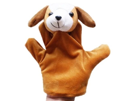 Muñeca de Dedo de Felpa Animal de Marioneta de Mano Grande de 10 Estilos Perro
