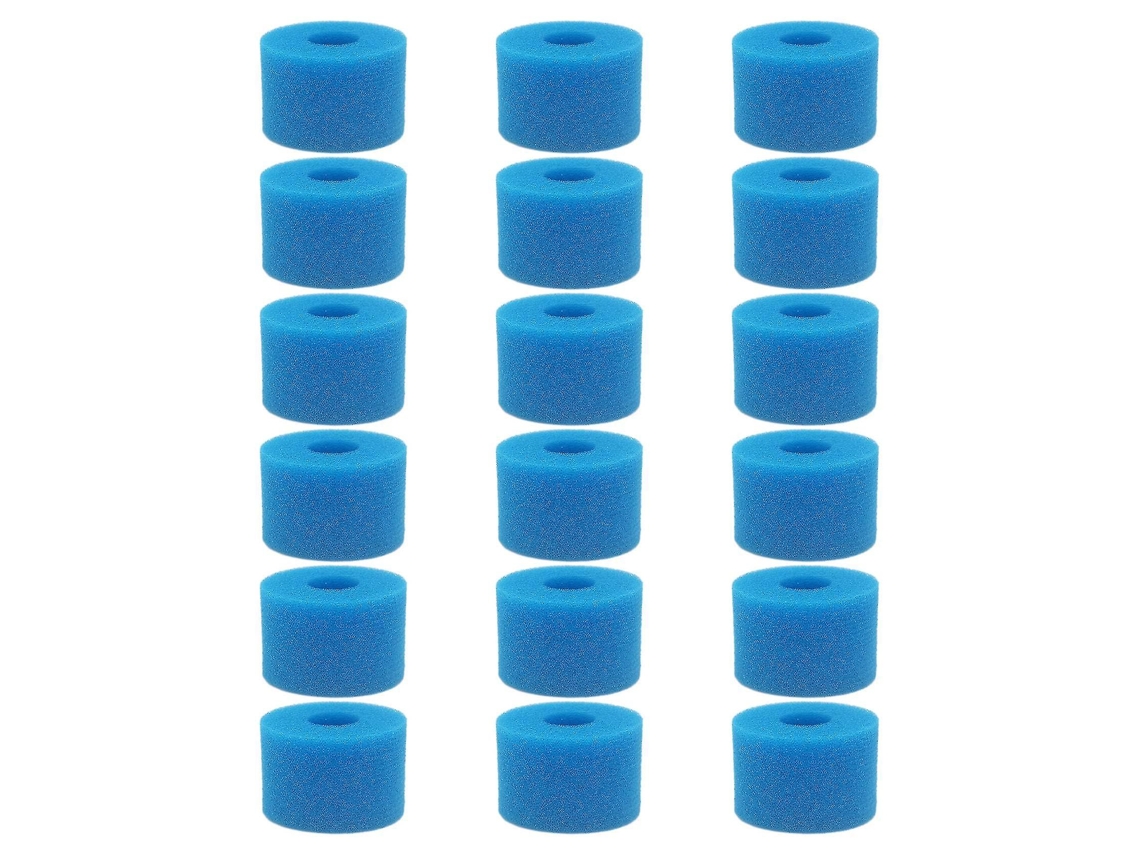 18pcs Filtros Espuma Reutilizables Lavables Para Pure Spa Tipo S1 Bañera De Hidromasaje Azul