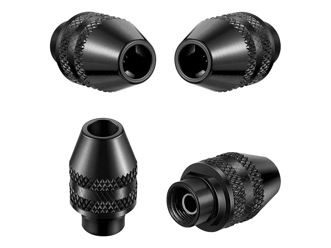 Adaptador de portabrocas multifuncional universal sin llave para minitaladros de metal de 9x24x8 mm