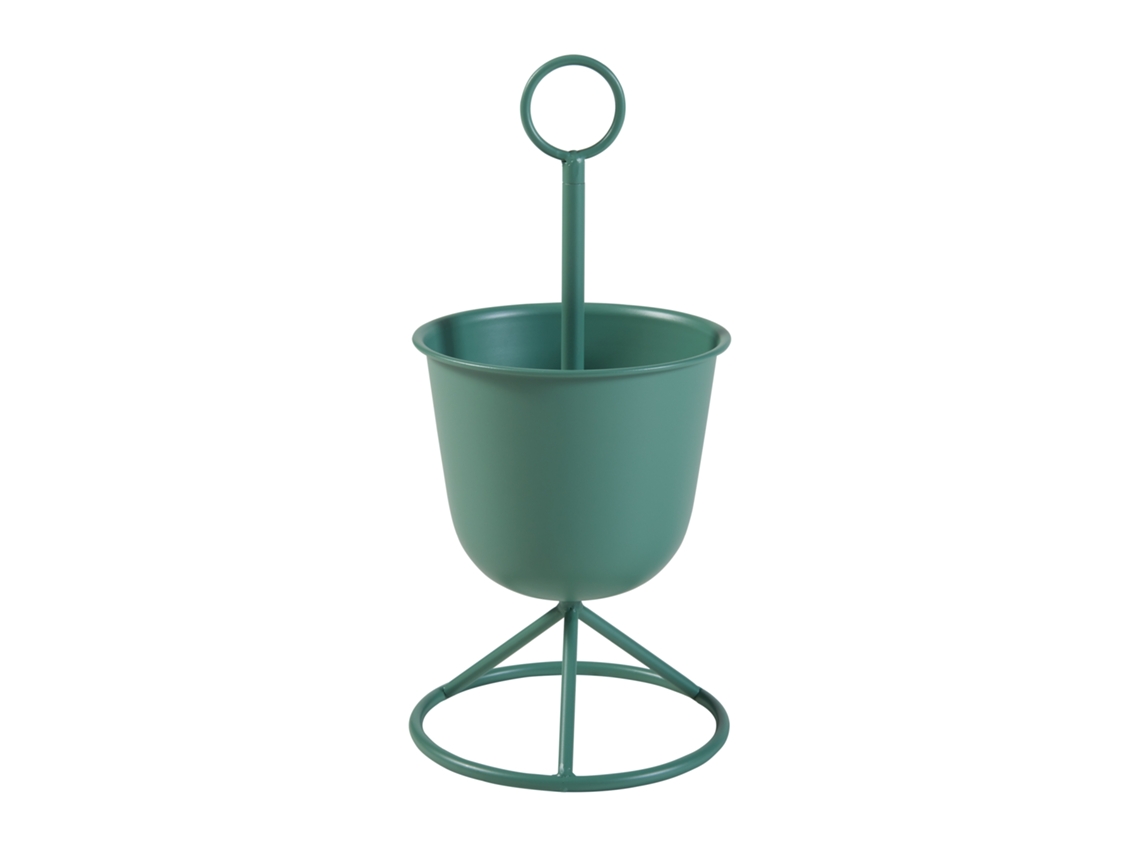 Soporte para plantas Alphen con macetero metal 48xØ23cm - Verde [EN.CASA]