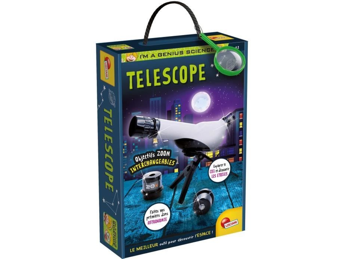 Téléscope Trépied Telescopio científico Soy un genio Observación de la naturaleza Lisciani Giochi
