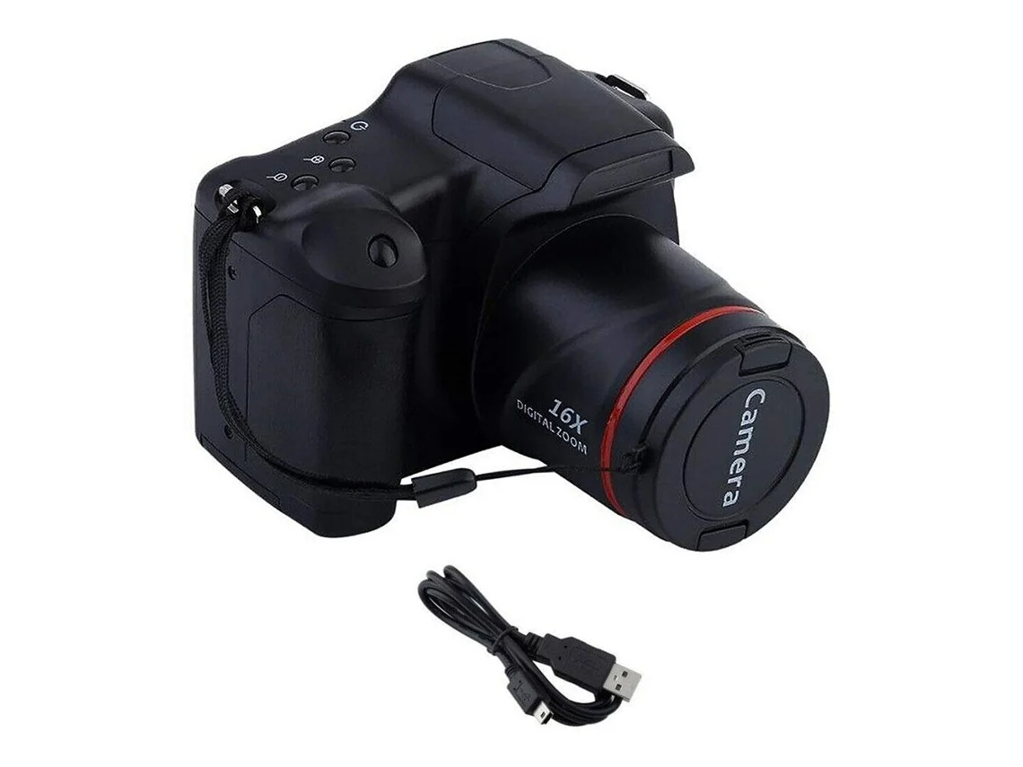 Cámara Digital 4k Recargable, Zoom Óptico 16x, Teleobjetivo Macro, Micrófono, Soporte Para Varios Idiomas.