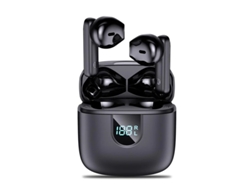 Auriculares Sem Fio Graves Profundos Carregamento Yizhood Bluetooth Negro