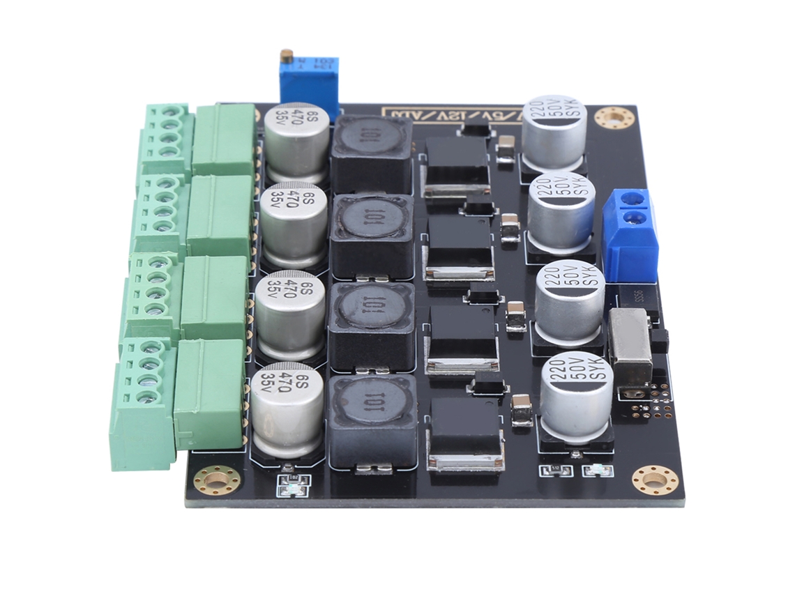 Módulo De Fuente De Alimentación Conmutada Ajustable Multicanal De 5v-40v, Componente Electrónico