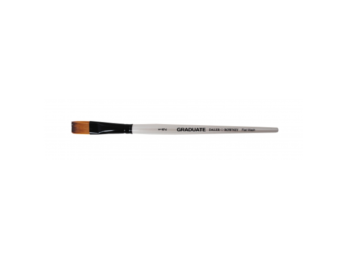 Pincel Sintetico Aguadas Plano Graduate Mango Corto (Â½'' 16,7 Mm)
