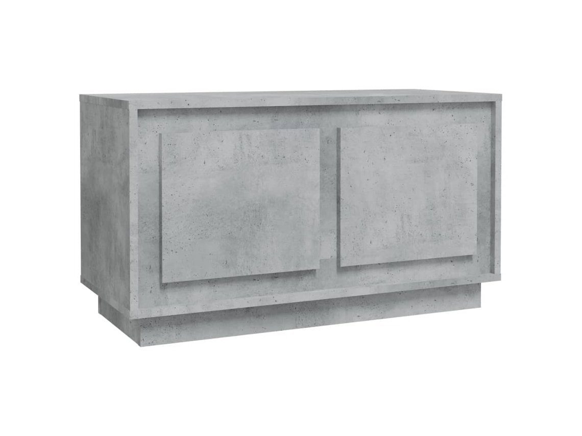 Mueble de TV de madera gris cemento de MAISON EXCLUSIVE (80x35x45 cm)