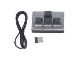 Teclado Mecánico Inalámbrico Type C 4 Teclas 2.4g Usb Bt Keypad Para Juegos Y Oficina