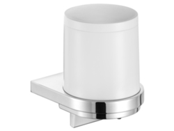 Dispensador de Jabón Líquido Moll de la Colección Keuco, Capacidad 180 Ml, 12752010100, Color Cromo/Blanco