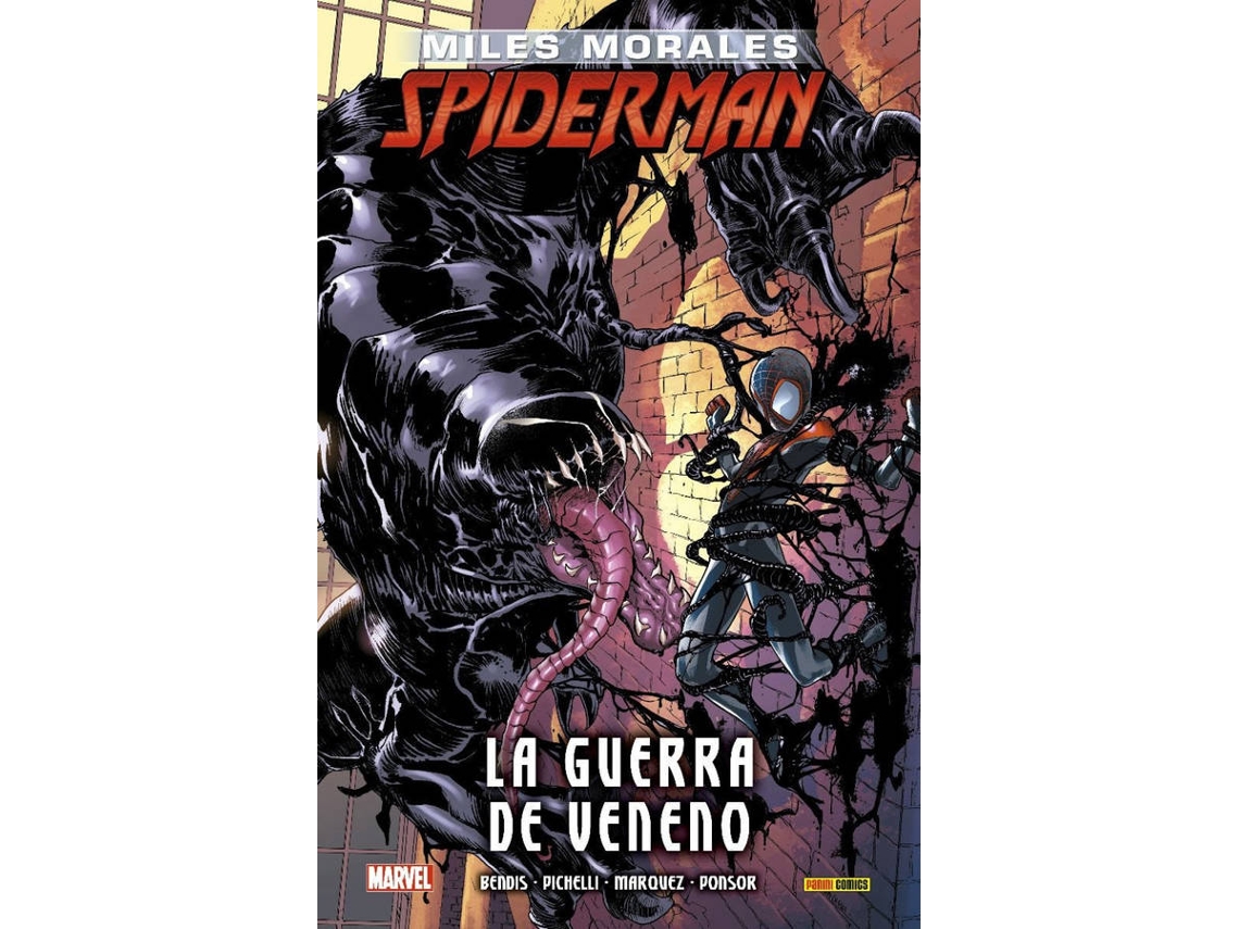 Libro Marvel Integral Miles Morales Spiderman. La Guerra De Veneno 3 de Brian M Bendis (Español - Tapa Dura)