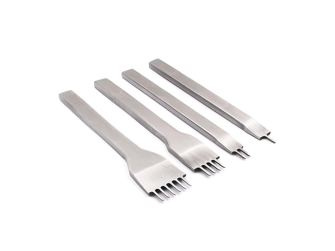 Kit De Herramientas De Perforación Para Cuero Diy 4 Piezas Garra Acero Resistente 4mm