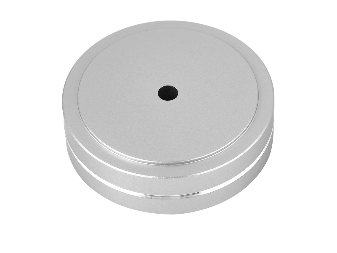 Soportes De Aleación De Aluminio Para Amplificadores De Audio Con Aislamiento Antivibración Para Altavoces Hi-fi (plateado)