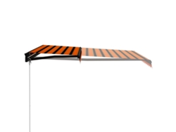 Maison Exclusive - Toldo Manual Retráctil Naranja Y Marrón 300x250 Cm