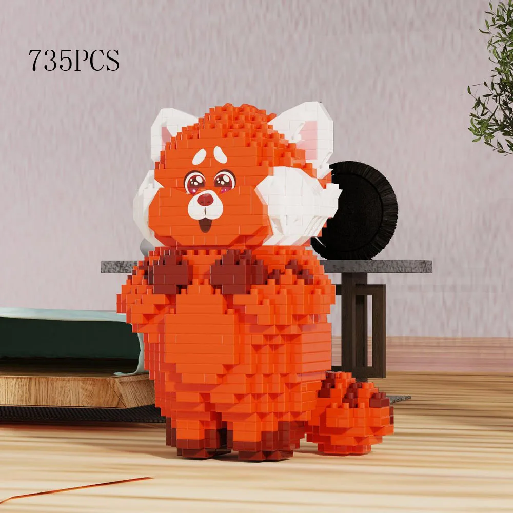 Animales De Dibujos Animados Creativos Y Adorables, Bloques De Construcción Nano, Bloques De Construcción En Miniatura, Modelo De Panda