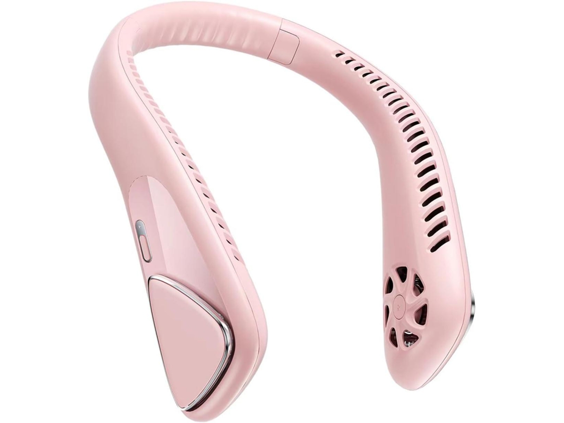 Ventilador De Cuello Recargable Por Usb, Portátil, Manos Libres, Diseño Sin Aspas, Estilo Auriculares, Tres Velocidades De Viento.