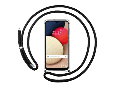 Carcasa Samsung Galaxy A02s TUMUNDOSMARTPHONE Colgante Negro