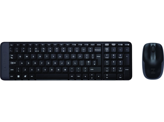 Teclado LOGITECH MK220 (Inalámbrico - Idioma Ruso)