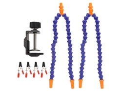 Soporte De Soldadura Multifuncional Azul Con 4 Brazos Flexibles Para La Reparación Y Fijación De Placas De Circuitos Impresos.