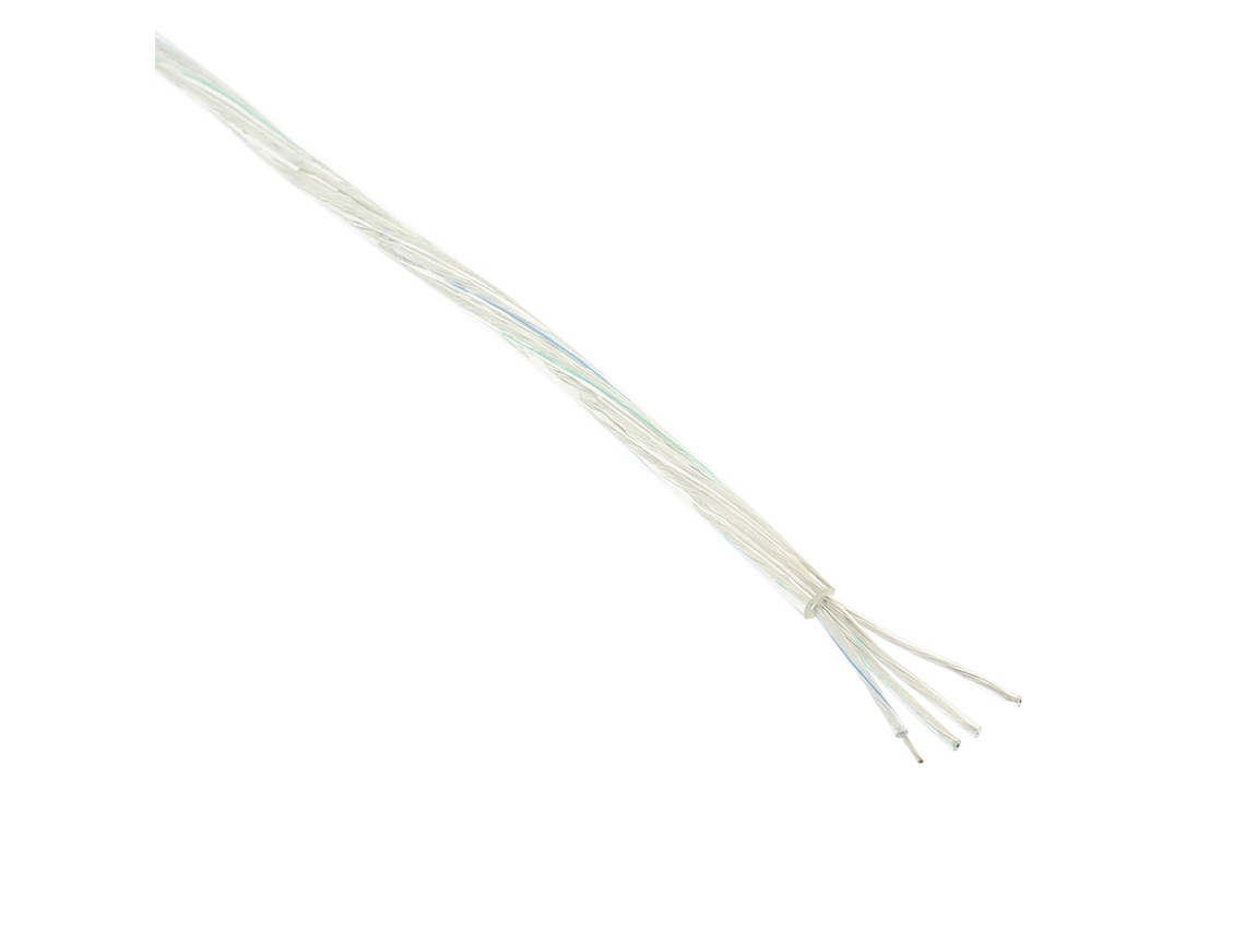Cable Redondo Transparente 4X050mm Rgb Silver 1M LEDBOX