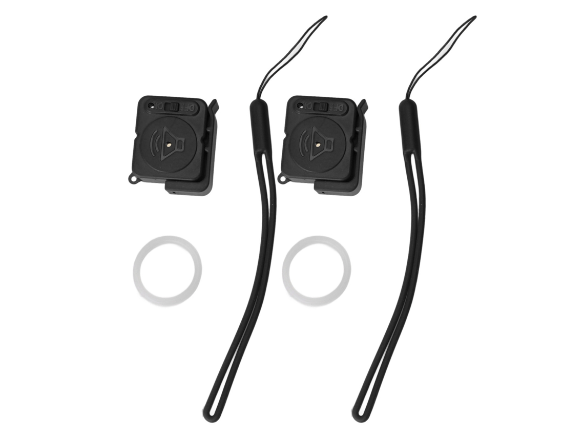 Alarmas Antirrobo Para Puertas Y Ventanas Con Detección De Vibración, Portátiles, Abs Negro.