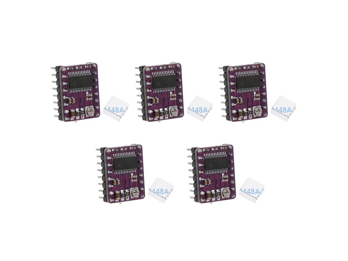5 Conjuntos Módulo Controlador De Motor Paso A Paso Drv8825 Com Dissipador De Calor Acessórios De Impressora 3d