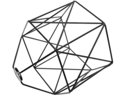 Pantalla De Lámpara De Pared Retro Hexagonal De Hierro Hueco